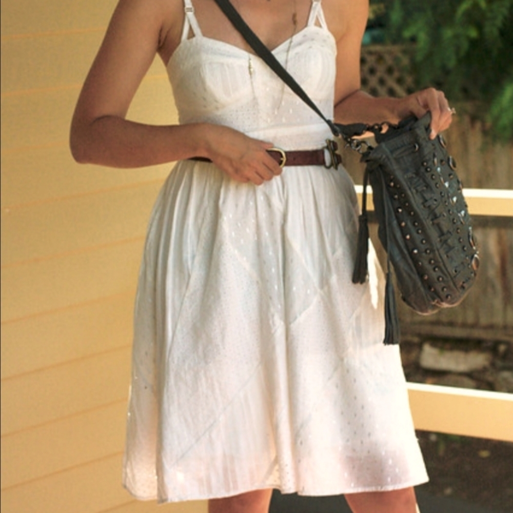 Anthropologie Maeve white dress, Size 0